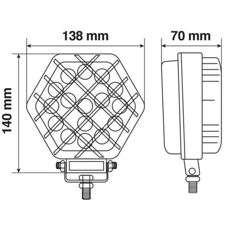ΠΡΟΒΟΛΕΑΣ ΕΡΓΑΣΙΑΣ WL-22 16LED 52W 2400lm 9-32V (138 x 140 x 70 mm) ΚΑΡΦΙ -1 ΤΕΜ. - Lampa - L7234.0 ΠΡΟΒΟΛΕΑΣ ΕΡΓΑΣΙΑΣ WL-22 16LED 52W 2400lm 9-32V (138 x 140 x 70 mm) ΚΑΡΦΙ -1 ΤΕΜ. - Lampa - L7234.0