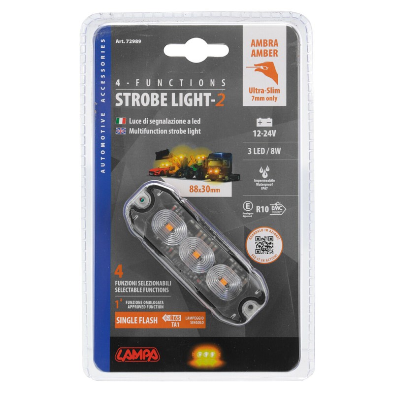 ΣΤΡΟΜΠΟ ΠΟΡΤΟΚΑΛΙ 12/24V 3 LED 4 ΧΡΗΣΕΩΝ ΑΔΙΑΒΡΟΧΟ IP67 (ΠΑΧΟΣ: 7mm) 88x30mm LAMPA - 1 TEM. - Lampa - L7298.9 ΣΤΡΟΜΠΟ ΠΟΡΤΟΚΑΛΙ 12/24V 3 LED 4 ΧΡΗΣΕΩΝ ΑΔΙΑΒΡΟΧΟ IP67 (ΠΑΧΟΣ: 7mm) 88x30mm LAMPA - 1 TEM. - Lampa - L7298.9