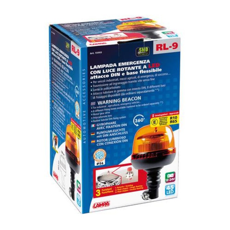 ΦΑΡΟΣ RL-9 12V/24V 3 ΧΡΗΣΕΩΝ 45LED ΒΙΔΩΤΟΣ ΕΛΑΣΤΙΚΟΣ ΠΟΡΤΟΚΑΛΙ 221x130mm - Lampa - L7299.3 ΦΑΡΟΣ RL-9 12V/24V 3 ΧΡΗΣΕΩΝ 45LED ΒΙΔΩΤΟΣ ΕΛΑΣΤΙΚΟΣ ΠΟΡΤΟΚΑΛΙ 221x130mm - Lampa - L7299.3