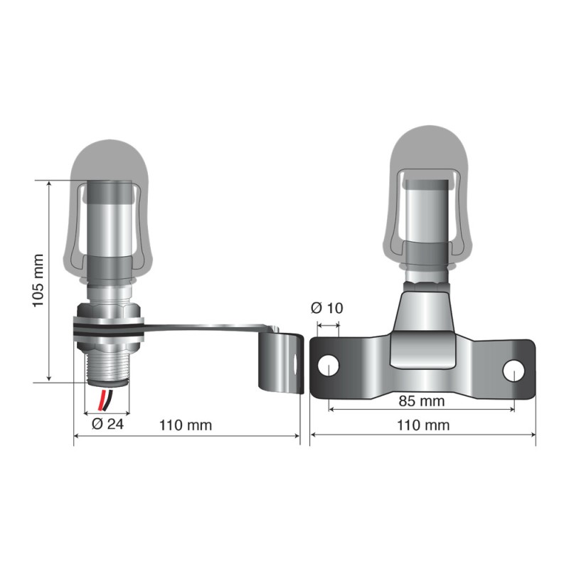Βάση Στήριξης Φάρου FIX-5 85mm - Lampa - L7301.3 Βάση Στήριξης Φάρου FIX-5 85mm - Lampa - L7301.3