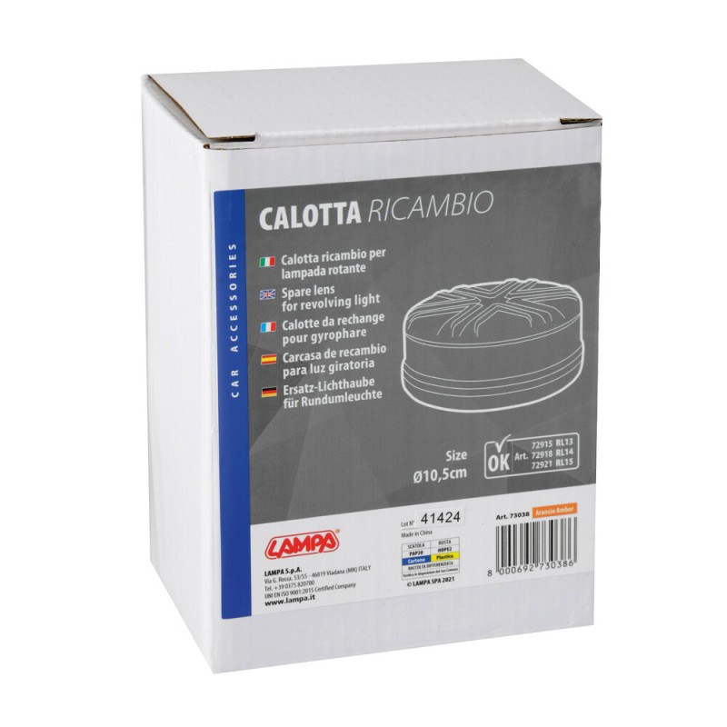 ΚΑΠΑΚΙ ΓΙΑ LED ΦΑΡΟ ΠΟΡΤΟΚΑΛΙ (ΓΙΑ ΦΑΡΟΥΣ L7291.5-RL-13/L7291.8-RL-14/L7292.1-RL-15) LAMPA - 1 TEM. - Lampa - L7303.8 ΚΑΠΑΚΙ ΓΙΑ LED ΦΑΡΟ ΠΟΡΤΟΚΑΛΙ (ΓΙΑ ΦΑΡΟΥΣ L7291.5-RL-13/L7291.8-RL-14/L7292.1-RL-15) LAMPA - 1 TEM. - Lampa - L7303.8
