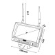 ΟΘΟΝΗ M4 180x120x57mm ΑΣΥΡΜΑΤΗ 7 ΙΝΤΣΕΣ 10-32V ΓΙΑ 4 ΚΑΜΕΡΕΣ ΚΑΙ 4 AUDIO - Lampa - L7444.3 ΟΘΟΝΗ M4 180x120x57mm ΑΣΥΡΜΑΤΗ 7 ΙΝΤΣΕΣ 10-32V ΓΙΑ 4 ΚΑΜΕΡΕΣ ΚΑΙ 4 AUDIO - Lampa - L7444.3