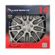 ΤΑΣΙ 14" DAKAR NC ΜΑΥΡΟ/ΑΣΗΜΙ - ΣΕΤ 4 ΤΕΜ ΣΕ ΚΟΥΤΙ - Amio - 8491/AM ΤΑΣΙ 14" DAKAR NC ΜΑΥΡΟ/ΑΣΗΜΙ - ΣΕΤ 4 ΤΕΜ ΣΕ ΚΟΥΤΙ - Amio - 8491/AM