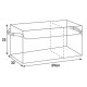 ΚΟΥΤΙ ORGANIZER ΠΟΡΤ ΜΠΑΓΚΑΖ PREMIUM ΑΔΙΑΒΡΟΧΟ 54L 2 ΘΕΣΕΩΝ ΜΕ 2 ΧΕΡΟΥΛΙΑ (XL) (59x32 x32 cm) - Lampa - L8533.4