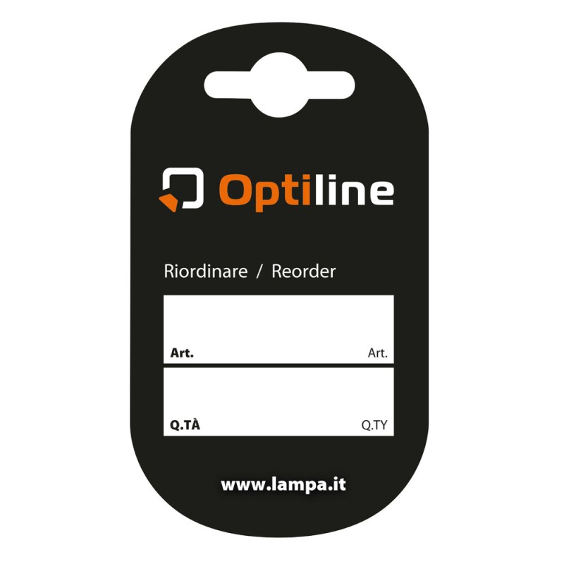 ΚΑΡΤΕΛΑ ΕΝΔΕΙΞΗΣ ΤΙΜΗΣ & ΚΩΔΙΚΟΥ ΣΕΙΡΑΣ OPTILINE ΓΙΑ ΣΤΑΝΤ 7x12cm LAMPA - 1 TEM. - Lampa - L8997.9