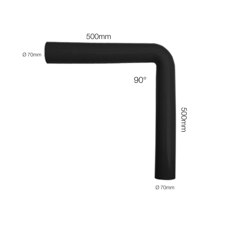 ΓΩΝΙΑ ΣΙΛΙΚΟΝΗΣ ΜΑΥΡΗ Φ70 90 ΜΟΙΡΕΣ 100cm (50+50cm) SIMONI RACING - 1 TEM. - Simoni Racing - SR9015L ΓΩΝΙΑ ΣΙΛΙΚΟΝΗΣ ΜΑΥΡΗ Φ70 90 ΜΟΙΡΕΣ 100cm (50+50cm) SIMONI RACING - 1 TEM. - Simoni Racing - SR9015L