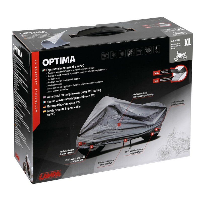 Κουκούλα μοτοσυκλέτας Optima (XL) 246x104x127cm - Lampa - 9022.6-LM Κουκούλα μοτοσυκλέτας Optima (XL) 246x104x127cm - Lampa - 9022.6-LM