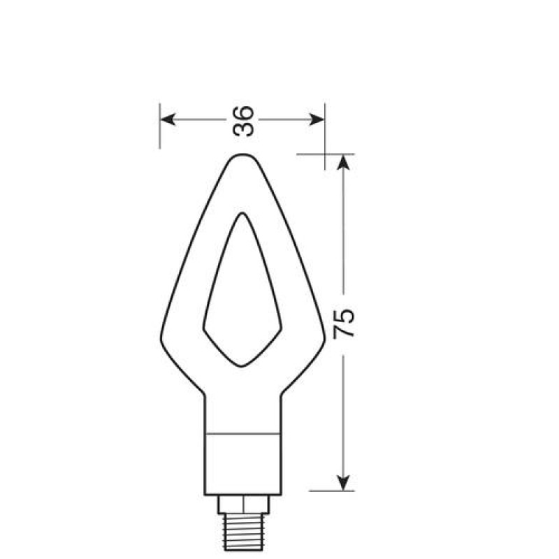 Φλας KIER μαύρο LED 75x36mm - Lampa - 9024.7-LM Φλας KIER μαύρο LED 75x36mm - Lampa - 9024.7-LM