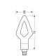 Φλας KIER μαύρο LED 75x36mm - Lampa - 9024.7-LM Φλας KIER μαύρο LED 75x36mm - Lampa - 9024.7-LM