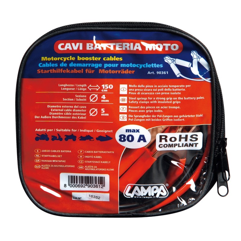 ΚΑΛΩΔΙΑ ΦΟΡΤΙΣΗΣ ΜΠΑΤΑΡΙΑΣ ΜΗΧΑΝΗΣ - Lampa - 9036.1-LM ΚΑΛΩΔΙΑ ΦΟΡΤΙΣΗΣ ΜΠΑΤΑΡΙΑΣ ΜΗΧΑΝΗΣ - Lampa - 9036.1-LM