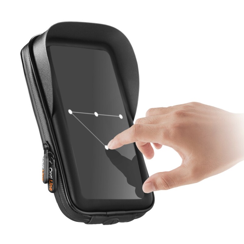 Θήκη Κινητού Soft Case με Αλεξήλιο της σειράς Optiline Universal Εφαρμογής για κινητά με μέγιστες διαστάσεις 85 x 170 mm, συμβατή με Βάσεις Στήριξης Κινητού Optiline για Μηχανή με σύστημα Duolock - Optiline - 9042.9-LM Θήκη Κινητού Soft Case με Αλεξήλιο της σειράς Optiline Universal Εφαρμογής για κινητά με μέγιστες διαστάσεις 85 x 170 mm, συμβατή με Βάσεις Στήριξης Κινητού Optiline για Μηχανή με σύστημα Duolock - Optiline - 9042.9-LM