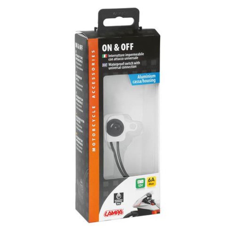 ΔΙΑΚΟΠΤΗΣ 12V 6A ΤΙΜΟΝΙΟΥ ΜΟΤΟ ΑΔΙΑΒΡΟΧΟΣ 6mm ΑΛΟΥΜΙΝΙΟΥ 1ΤΕΜ. - Lampa - 9046.4-LM ΔΙΑΚΟΠΤΗΣ 12V 6A ΤΙΜΟΝΙΟΥ ΜΟΤΟ ΑΔΙΑΒΡΟΧΟΣ 6mm ΑΛΟΥΜΙΝΙΟΥ 1ΤΕΜ. - Lampa - 9046.4-LM