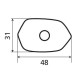 ΑΝΤΑΠΤΟΡΑΣ ΓΙΑ ΦΛΑΣ KAWASAKI 2012+ 48x31mm 4 ΤΕΜ. - Lampa - 9046.7-LM ΑΝΤΑΠΤΟΡΑΣ ΓΙΑ ΦΛΑΣ KAWASAKI 2012+ 48x31mm 4 ΤΕΜ. - Lampa - 9046.7-LM