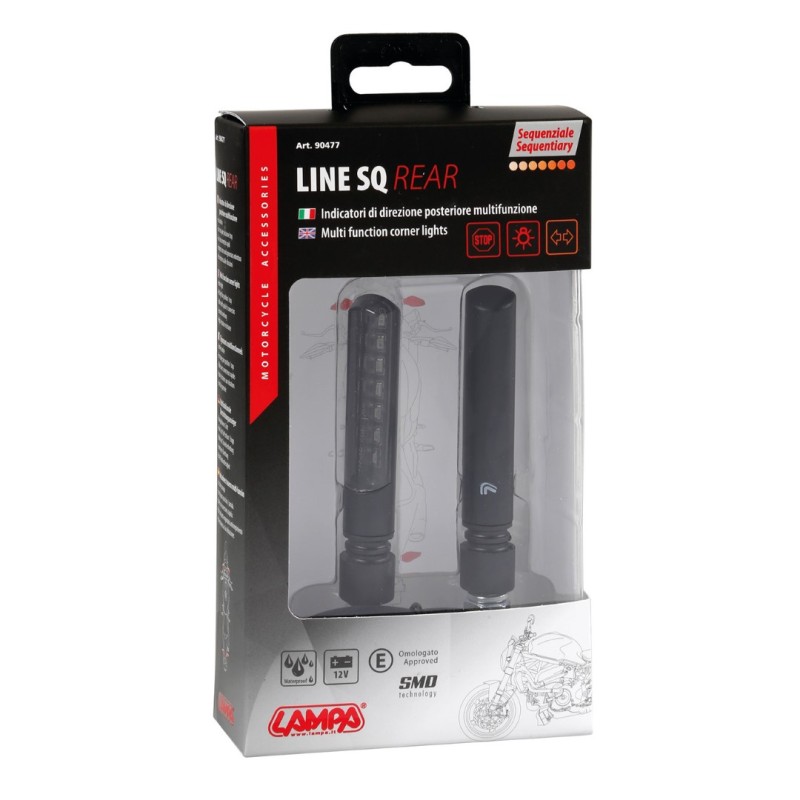 ΦΛΑΣ ΠΙΣΩ ΓΙΑ MOTO LINE SQ 12V SMD LED 3 ΧΡΗΣΕΩΝ ΘΕΣΕΩΣ/STOP/ΦΛΑΣ (ΜΑΥΡΟ 92 X 16 mm) - 2 ΤΕΜ. - Lampa - 9047.7-LM ΦΛΑΣ ΠΙΣΩ ΓΙΑ MOTO LINE SQ 12V SMD LED 3 ΧΡΗΣΕΩΝ ΘΕΣΕΩΣ/STOP/ΦΛΑΣ (ΜΑΥΡΟ 92 X 16 mm) - 2 ΤΕΜ. - Lampa - 9047.7-LM