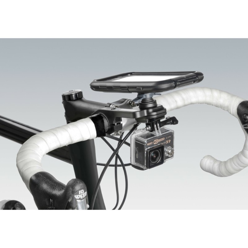 Διπλή Βάση Στήριξης Κινητού και Action Camera Combo της σειράς Optiline για Τιμόνι Ποδηλάτου με διάμετρο από 22 mm έως 31,75 mm και σύστημα Duolock, συμβατή με Θήκες ή Αντάπτορες Κινητού Optiline και Θήκες για Action Cameras - Optiline - 9055.1-LM Διπλή Βάση Στήριξης Κινητού και Action Camera Combo της σειράς Optiline για Τιμόνι Ποδηλάτου με διάμετρο από 22 mm έως 31,75 mm και σύστημα Duolock, συμβατή με Θήκες ή Αντάπτορες Κινητού Optiline και Θήκες για Action Cameras - Optiline - 9055.1-LM