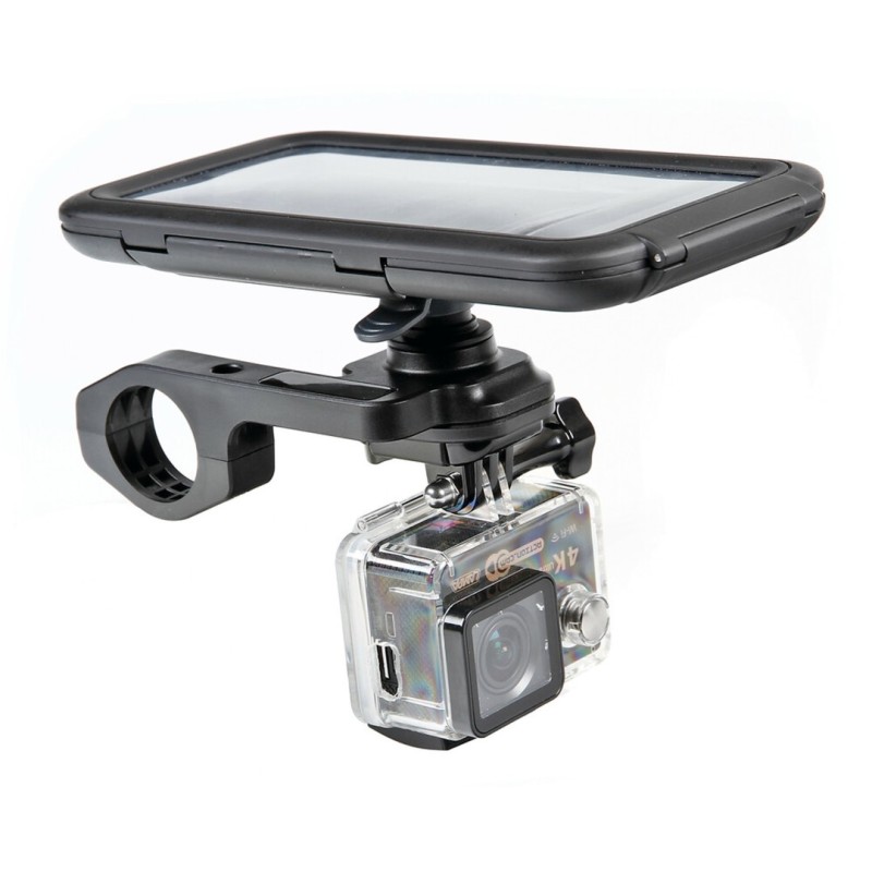 Διπλή Βάση Στήριξης Κινητού και Action Camera Combo της σειράς Optiline για Τιμόνι Ποδηλάτου με διάμετρο από 22 mm έως 31,75 mm και σύστημα Duolock, συμβατή με Θήκες ή Αντάπτορες Κινητού Optiline και Θήκες για Action Cameras - Optiline - 9055.1-LM Διπλή Βάση Στήριξης Κινητού και Action Camera Combo της σειράς Optiline για Τιμόνι Ποδηλάτου με διάμετρο από 22 mm έως 31,75 mm και σύστημα Duolock, συμβατή με Θήκες ή Αντάπτορες Κινητού Optiline και Θήκες για Action Cameras - Optiline - 9055.1-LM