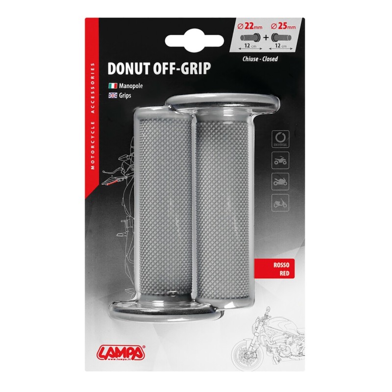 ΧΕΡΟΥΛΙΑ MOTO DONUT OFF-ROAD ΓΚΡΙ/ΚΟΚΚΙΝΑ 22MM+25MM 12CM 2ΤΕΜ - Lampa - 9057.5-LM ΧΕΡΟΥΛΙΑ MOTO DONUT OFF-ROAD ΓΚΡΙ/ΚΟΚΚΙΝΑ 22MM+25MM 12CM 2ΤΕΜ - Lampa - 9057.5-LM