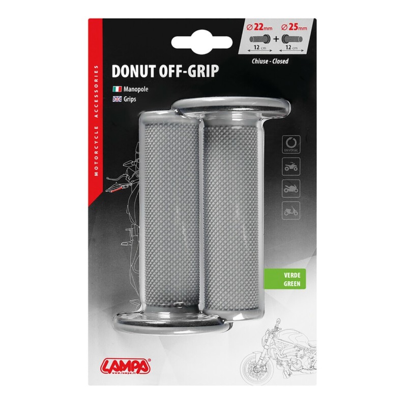 ΧΕΡΟΥΛΙΑ MOTO DONUT OFF-ROAD ΓΚΡΙ/ΠΡΑΣΙΝΟ 22MM+25MM 12CM 2ΤΕΜ - Lampa - 9057.6-LM ΧΕΡΟΥΛΙΑ MOTO DONUT OFF-ROAD ΓΚΡΙ/ΠΡΑΣΙΝΟ 22MM+25MM 12CM 2ΤΕΜ - Lampa - 9057.6-LM