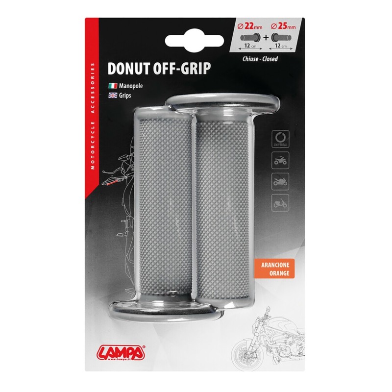 ΧΕΡΟΥΛΙΑ MOTO DONUT OFF-ROAD ΓΚΡΙ/ΠΟΡΤΟΚΑΛΙ 22MM+25MM 12CM 2ΤΕΜ - Lampa - 9057.7-LM ΧΕΡΟΥΛΙΑ MOTO DONUT OFF-ROAD ΓΚΡΙ/ΠΟΡΤΟΚΑΛΙ 22MM+25MM 12CM 2ΤΕΜ - Lampa - 9057.7-LM
