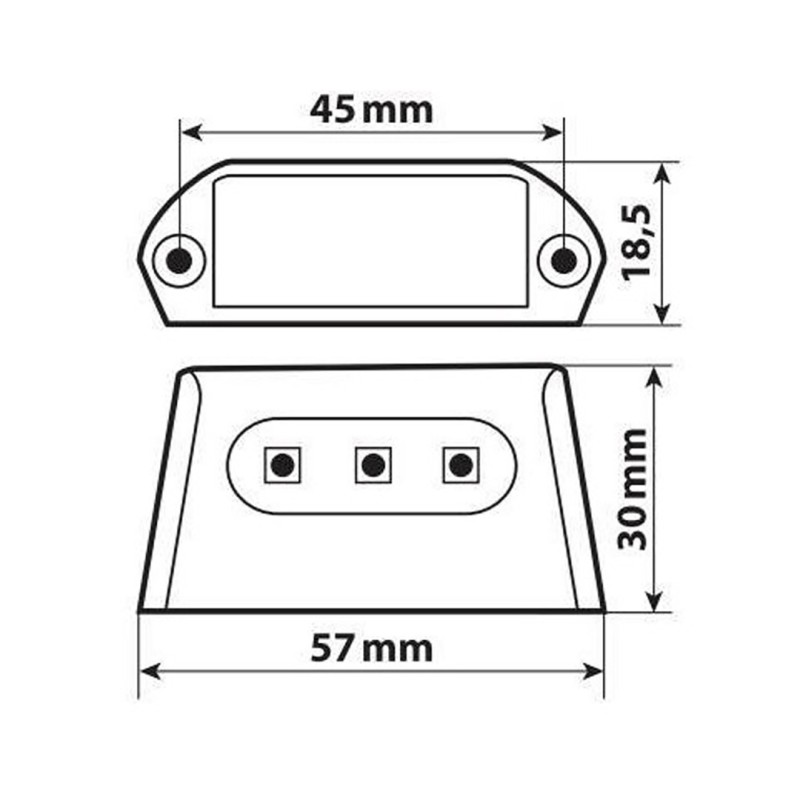 ΦΩΣ ΠΙΝΑΚΙΔΑΣ (ΠΛΑΦΟΝΙΕΡΑ) MOTO A-LON 12V 3LED SMD 57x30mm ΛΕΥΚΟ ΦΩΣ/ΜΑΥΡΟ ΧΡΩΜΑ 1ΤΕΜ - Lampa - 9058.6-LM ΦΩΣ ΠΙΝΑΚΙΔΑΣ (ΠΛΑΦΟΝΙΕΡΑ) MOTO A-LON 12V 3LED SMD 57x30mm ΛΕΥΚΟ ΦΩΣ/ΜΑΥΡΟ ΧΡΩΜΑ 1ΤΕΜ - Lampa - 9058.6-LM