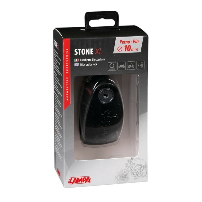 ΑΝΤΙΚΛΕΠΤΙΚΟ ΔΙΣΚΟΦΡΕΝΟΥ STONE XL ΜΑΥΡΟ 10 mm (2 ΚΛΕΙΔΙΑ) - Lampa - 9059.0-LM ΑΝΤΙΚΛΕΠΤΙΚΟ ΔΙΣΚΟΦΡΕΝΟΥ STONE XL ΜΑΥΡΟ 10 mm (2 ΚΛΕΙΔΙΑ) - Lampa - 9059.0-LM
