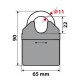 Αντικλεπτική Κουλούρα C-Lock 200 απο Χάλυβα - Lampa - 9063.1-LM Αντικλεπτική Κουλούρα C-Lock 200 απο Χάλυβα - Lampa - 9063.1-LM