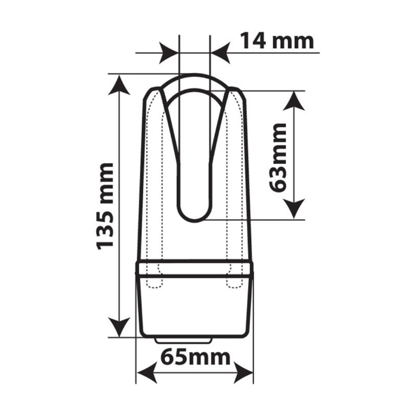 ΑΝΤΙΚΛΕΠΤΙΚΟ ΛΟΥΚΕΤΟ ΔΙΣΚΟΦΡΕΝΟΥ CLOW XS ΓΙΑ MOTO (135 Χ 65mm - Φ 11mm) - Lampa - 9063.4-LM ΑΝΤΙΚΛΕΠΤΙΚΟ ΛΟΥΚΕΤΟ ΔΙΣΚΟΦΡΕΝΟΥ CLOW XS ΓΙΑ MOTO (135 Χ 65mm - Φ 11mm) - Lampa - 9063.4-LM