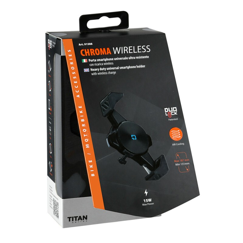 Αερόψυκτη Θήκη Κινητού Chroma Wireless της σειράς Titan Optiline Universal Εφαρμογής για κινητά με διαγώνιο μήκος από 131 mm έως 187 mm, 4 σετ αποστάτες και δυνατότητα ασύρματης φόρτισης Max Power 15W, συμβατή με Βάσεις Στήριξης Κινητού Optiline για Μηχαν Αερόψυκτη Θήκη Κινητού Chroma Wireless της σειράς Titan Optiline Universal Εφαρμογής για κινητά με διαγώνιο μήκος από 131 mm έως 187 mm, 4 σετ αποστάτες και δυνατότητα ασύρματης φόρτισης Max Power 15W, συμβατή με Βάσεις Στήριξης Κινητού Optiline για Μηχαν