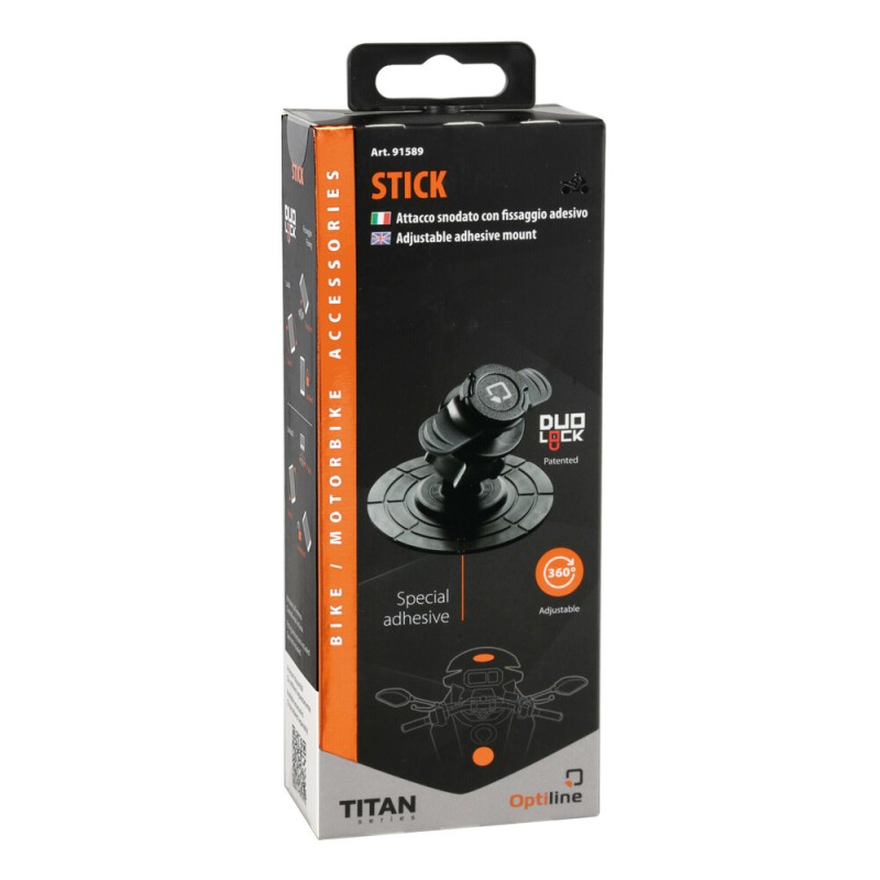 Αυτοκόλλητη Βάση Στήριξης Κινητού ή Action Camera Stick της σειράς Titan Optiline για Κράνος Οδήγησης, Ντεπόζιτο, Ουρά ή Λείες Επίπεδες Επιφάνειες Μηχανής με σύστημα Duolock, συμβατή με Θήκες ή Αντάπτορες Κινητού Optiline ή Ειδικό Αντάπτορα για Action Cam Αυτοκόλλητη Βάση Στήριξης Κινητού ή Action Camera Stick της σειράς Titan Optiline για Κράνος Οδήγησης, Ντεπόζιτο, Ουρά ή Λείες Επίπεδες Επιφάνειες Μηχανής με σύστημα Duolock, συμβατή με Θήκες ή Αντάπτορες Κινητού Optiline ή Ειδικό Αντάπτορα για Action Cam