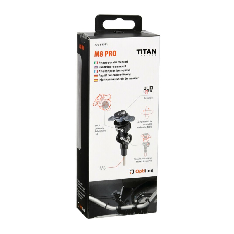 Βιδωτή Βάση Στήριξης Κινητού M8 Pro της σειράς Titan Optiline για τις Βίδες στα Καβαλέτα ή στους Διακόπτες στο Τιμόνι Μηχανής με σπείρωμα M8 και σύστημα Duolock, συμβατή με Θήκες ή Αντάπτορες Κινητού Optiline - Optiline - 9159.1-LM Βιδωτή Βάση Στήριξης Κινητού M8 Pro της σειράς Titan Optiline για τις Βίδες στα Καβαλέτα ή στους Διακόπτες στο Τιμόνι Μηχανής με σπείρωμα M8 και σύστημα Duolock, συμβατή με Θήκες ή Αντάπτορες Κινητού Optiline - Optiline - 9159.1-LM