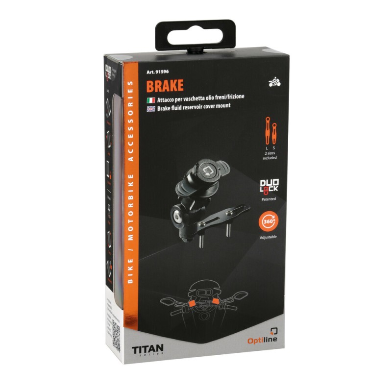 Βιδωτή Βάση Στήριξης Κινητού Brake της σειράς Titan Optiline για το Δοχείο Υγρών Φρένου στο Τιμόνι Μηχανής με απόσταση από κέντρο βίδας σε κέντρο βίδας από 12,5 mm έως 75 mm και σύστημα Duolock, συμβατή με Θήκες ή Αντάπτορες Κινητού Optiline - Optiline - Βιδωτή Βάση Στήριξης Κινητού Brake της σειράς Titan Optiline για το Δοχείο Υγρών Φρένου στο Τιμόνι Μηχανής με απόσταση από κέντρο βίδας σε κέντρο βίδας από 12,5 mm έως 75 mm και σύστημα Duolock, συμβατή με Θήκες ή Αντάπτορες Κινητού Optiline - Optiline -