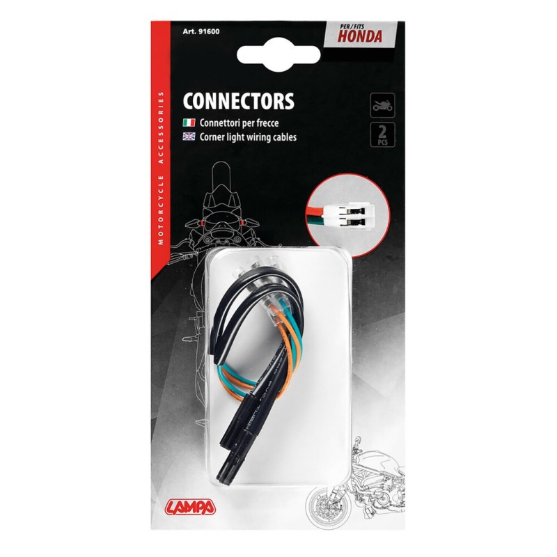 ΚΑΛΩΔΙΩΣΗ ΓΙΑ ΣΥΝΔΕΣΗ LED ΦΛΑΣ HONDA 2ΤΕΜ. - Lampa - 9160.0-LM
