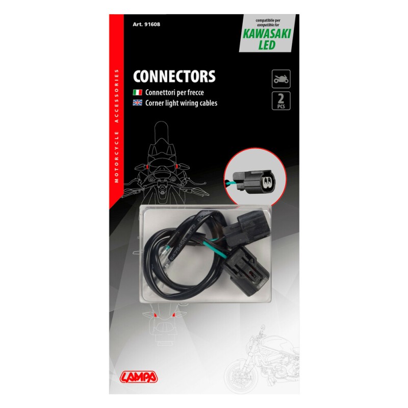 ΚΑΛΩΔΙΩΣΗ ΓΙΑ ΣΥΝΔΕΣΗ LED ΦΛΑΣ KAWASAKI LAMPA - 2 ΤΕΜ - Lampa - 9160.8-LM ΚΑΛΩΔΙΩΣΗ ΓΙΑ ΣΥΝΔΕΣΗ LED ΦΛΑΣ KAWASAKI LAMPA - 2 ΤΕΜ - Lampa - 9160.8-LM