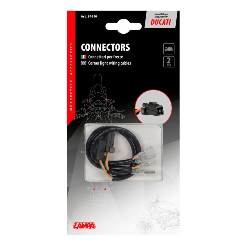 ΚΑΛΩΔΙΩΣΗ ΓΙΑ ΣΥΝΔΕΣΗ LED ΦΛΑΣ TYPE 2 DUCATI LAMPA - 2 ΤΕΜ - Lampa - 9161.0-LM ΚΑΛΩΔΙΩΣΗ ΓΙΑ ΣΥΝΔΕΣΗ LED ΦΛΑΣ TYPE 2 DUCATI LAMPA - 2 ΤΕΜ - Lampa - 9161.0-LM