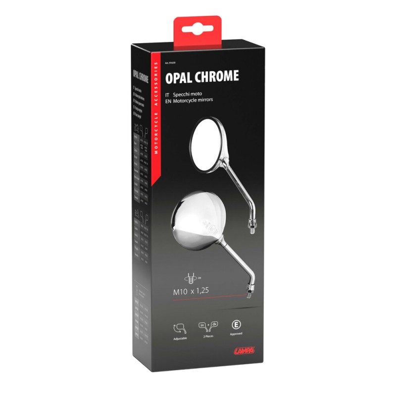 ΚΑΘΡΕΠΤΕΣ MOTO OPAL CHROME ΣΤΡΟΓΓΥΛΟΙ M10x1,25 DX ΧΡΩΜΙΟ LAMPA - 2 τεμ. - Lampa - 9163.0-LM ΚΑΘΡΕΠΤΕΣ MOTO OPAL CHROME ΣΤΡΟΓΓΥΛΟΙ M10x1,25 DX ΧΡΩΜΙΟ LAMPA - 2 τεμ. - Lampa - 9163.0-LM