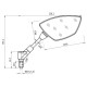 ΚΑΘΡΕΠΤΕΣ MOTO M10X1,25 DX BAT LAMPA - 2 ΤΕΜ - Lampa - 9163.4-LM ΚΑΘΡΕΠΤΕΣ MOTO M10X1,25 DX BAT LAMPA - 2 ΤΕΜ - Lampa - 9163.4-LM