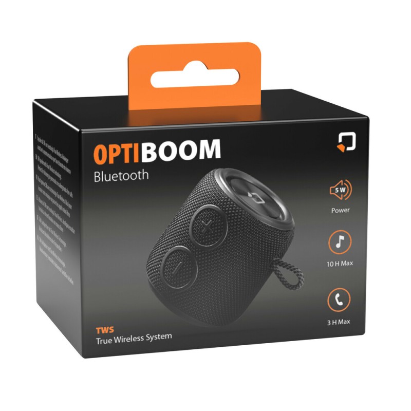 Φορητό, Ασύρματο, Αδιάβροχο Ηχείο Opti Boom της σειράς Optiline 5W 3-10H Max με Bluetooth, True Wireless τεχνολογία και AUX υποδοχή - Optiline - 9179.7-LM Φορητό, Ασύρματο, Αδιάβροχο Ηχείο Opti Boom της σειράς Optiline 5W 3-10H Max με Bluetooth, True Wireless τεχνολογία και AUX υποδοχή - Optiline - 9179.7-LM