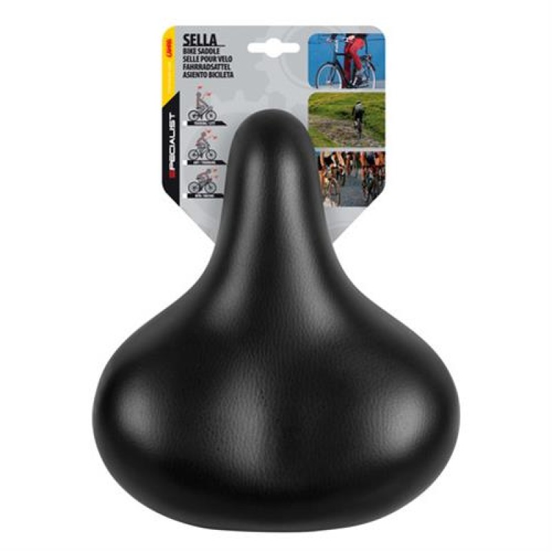 Σέλα ποδηλάτου με διπλά ελατήρια (260x225mm /1015gr) μαύρη Relax City S-4 Selle/Saddles Specialist - Lampa - 9237.3-LB Σέλα ποδηλάτου με διπλά ελατήρια (260x225mm /1015gr) μαύρη Relax City S-4 Selle/Saddles Specialist - Lampa - 9237.3-LB