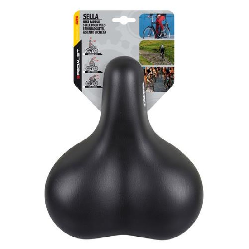 Σέλα ποδηλάτου (260x225mm /690gr) μαύρη Relax City S-6 Selle/Saddles Specialist - Lampa - 9237.7-LB Σέλα ποδηλάτου (260x225mm /690gr) μαύρη Relax City S-6 Selle/Saddles Specialist - Lampa - 9237.7-LB