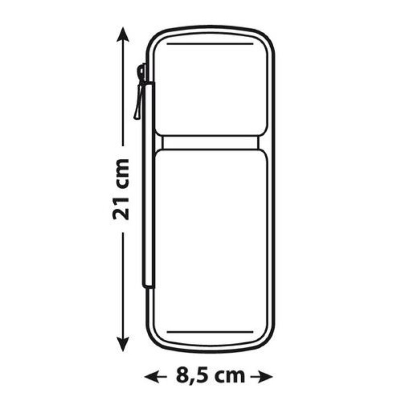 ΘΗΚΗ ΠΟΔΗΛΑΤΟΥ ΓΙΑ ΠΟΤΗΡΟΘΗΚΗ SMART CASE ΑΔΙΑΒΡΟΧΗ 8,5x21x7cm - Lampa - 9457.1-LB
