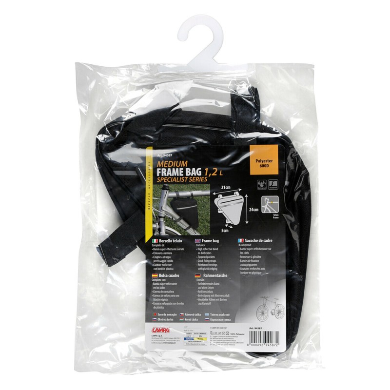 ΤΣΑΝΤΑΚΙ ΤΡΙΓΩΝΟ ΑΔΙΑΒΡΟΧΟ FRAME BAG 5x21x23cm 1,2L - Lampa - 9458.7-LB ΤΣΑΝΤΑΚΙ ΤΡΙΓΩΝΟ ΑΔΙΑΒΡΟΧΟ FRAME BAG 5x21x23cm 1,2L - Lampa - 9458.7-LB