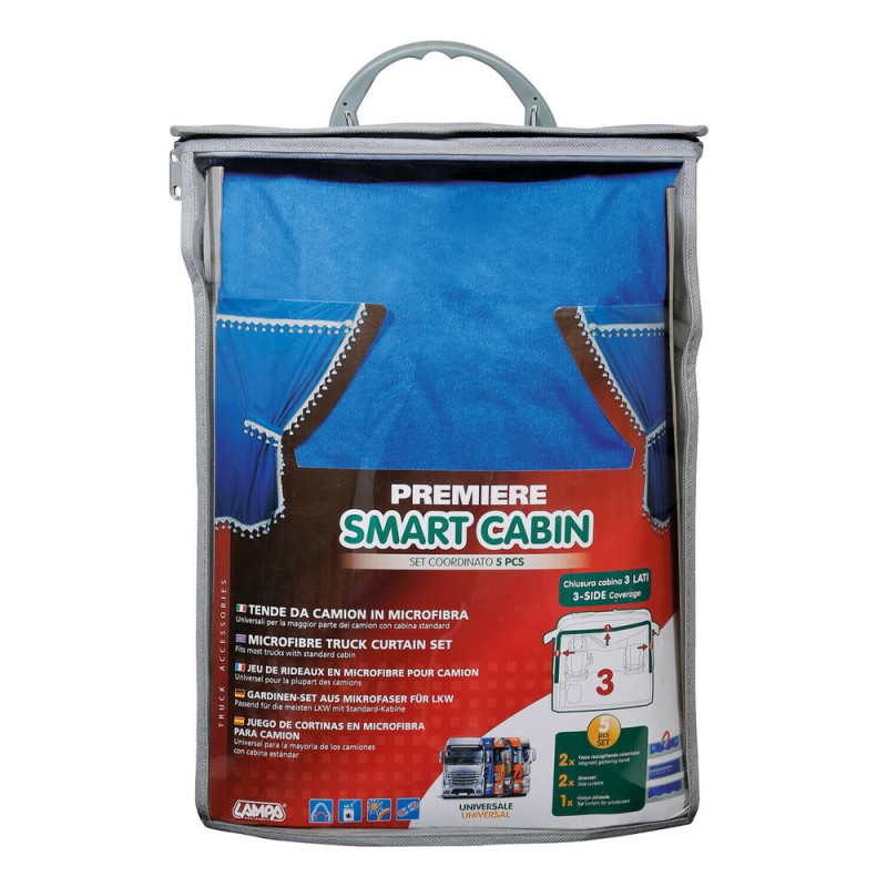 ΣΕΤ ΚΟΥΡΤΙΝΕΣ ΝΤΑΛΙΚΑΣ PREMIER SMART CABIN ΜΠΛΕ 5ΤΕΜ. - Lampa - L9600.4 ΣΕΤ ΚΟΥΡΤΙΝΕΣ ΝΤΑΛΙΚΑΣ PREMIER SMART CABIN ΜΠΛΕ 5ΤΕΜ. - Lampa - L9600.4