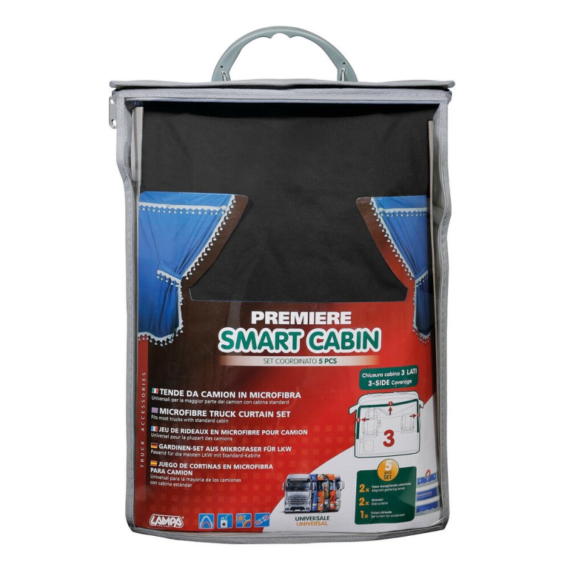 ΣΕΤ ΚΟΥΡΤΙΝΕΣ ΝΤΑΛΙΚΑΣ PREMIER SMART CABIN ΜΑΥΡΟ 5ΤΕΜ. - Lampa - L9600.5 ΣΕΤ ΚΟΥΡΤΙΝΕΣ ΝΤΑΛΙΚΑΣ PREMIER SMART CABIN ΜΑΥΡΟ 5ΤΕΜ. - Lampa - L9600.5