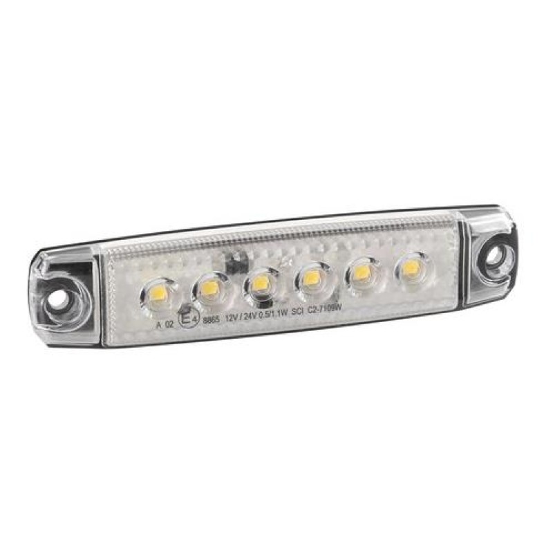 ΦΩΣ ΟΓΚΟΥ 6LED ΛΕΥΚΟ 12/24V 96mm ΑΔΙΑΒΡΟΧΟ 1ΤΕΜ. - Lampa - L9700.7 ΦΩΣ ΟΓΚΟΥ 6LED ΛΕΥΚΟ 12/24V 96mm ΑΔΙΑΒΡΟΧΟ 1ΤΕΜ. - Lampa - L9700.7