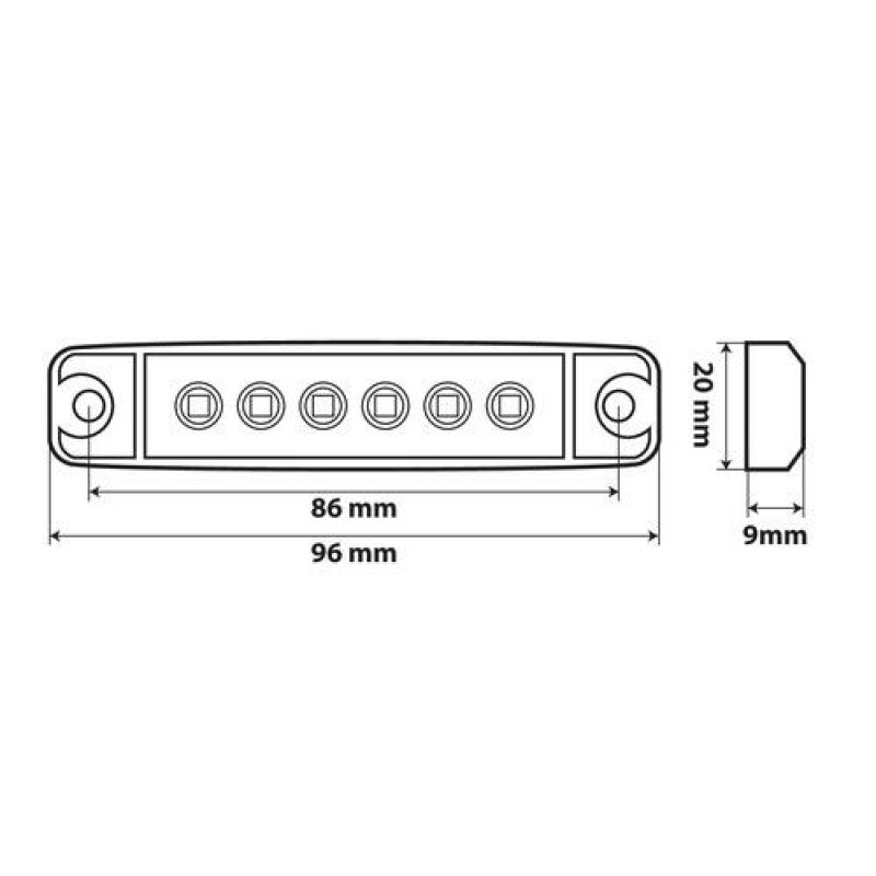 ΦΩΣ ΟΓΚΟΥ 6LED ΚΟΚΚΙΝΟ 12/24V 96mm ΑΔΙΑΒΡΟΧΟ 1ΤΕΜ. - Lampa - L9700.8 ΦΩΣ ΟΓΚΟΥ 6LED ΚΟΚΚΙΝΟ 12/24V 96mm ΑΔΙΑΒΡΟΧΟ 1ΤΕΜ. - Lampa - L9700.8