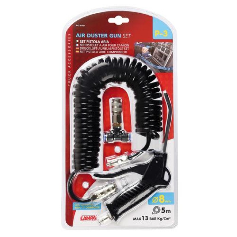 ΠΙΣΤΟΛΙ ΑΕΡΑ ΜΕ ΣΠΙΡΑΛ P-3 8mm 5m 13bar kg/cm2 ME ΣΥΝΔΕΣΜΟΣ ΑΕΡΑ T 8mm - Lampa - L9718.7 ΠΙΣΤΟΛΙ ΑΕΡΑ ΜΕ ΣΠΙΡΑΛ P-3 8mm 5m 13bar kg/cm2 ME ΣΥΝΔΕΣΜΟΣ ΑΕΡΑ T 8mm - Lampa - L9718.7