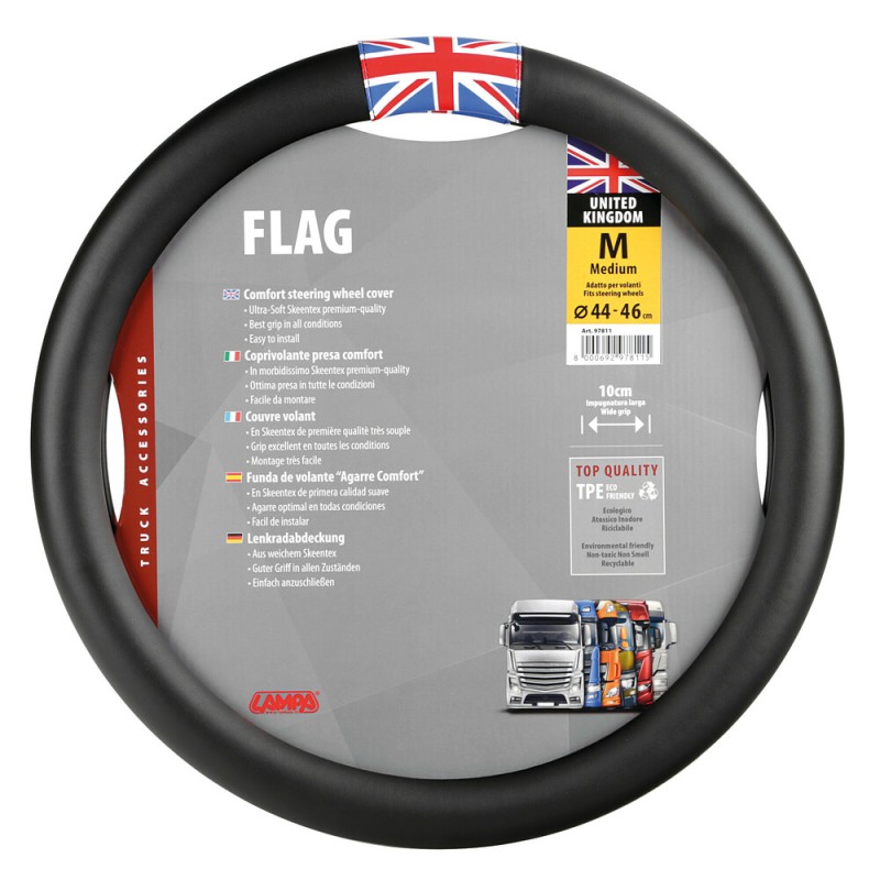 ΚΑΛΥΜΜΑ ΤΙΜΟΝΙΟΥ ΦΟΡΤΗΓΟΥ FLAG ENGLAND ΜΑΥΡΟ ΜΕ ΣΗΜΑΙΑ ΑΓΓΛΙΑΣ (M) 44-46cm LAMPA - 1 TEM. - Lampa - L9781.1 ΚΑΛΥΜΜΑ ΤΙΜΟΝΙΟΥ ΦΟΡΤΗΓΟΥ FLAG ENGLAND ΜΑΥΡΟ ΜΕ ΣΗΜΑΙΑ ΑΓΓΛΙΑΣ (M) 44-46cm LAMPA - 1 TEM. - Lampa - L9781.1