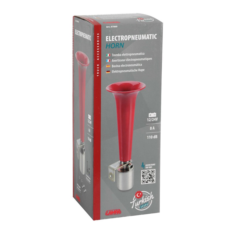 ΚΟΡΝΑ ΗΛΕΚΤΡΟΠΝΕΥΜΑΤΙΚΗ ΜΟΝΗ 12>36V 110db "TURKISH SOUND" ΚΟΚΚΙΝΗ 230mm LAMPA - 1 TEM. - Lampa - L9786.0 ΚΟΡΝΑ ΗΛΕΚΤΡΟΠΝΕΥΜΑΤΙΚΗ ΜΟΝΗ 12>36V 110db "TURKISH SOUND" ΚΟΚΚΙΝΗ 230mm LAMPA - 1 TEM. - Lampa - L9786.0