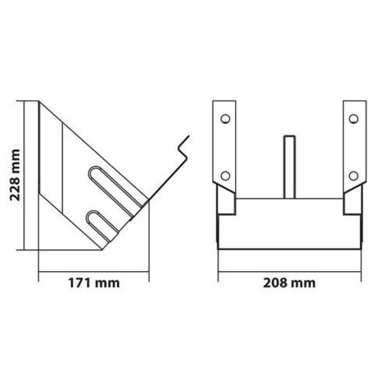 ΜΕΤΑΛΛΙΚΗ ΒΑΣΗ ΓΙΑ ΤΑΚΟ ΤΡΟΧΟΥ E53 208x171x228mm 1ΤΕΜ. - Lampa - L9787.7 ΜΕΤΑΛΛΙΚΗ ΒΑΣΗ ΓΙΑ ΤΑΚΟ ΤΡΟΧΟΥ E53 208x171x228mm 1ΤΕΜ. - Lampa - L9787.7
