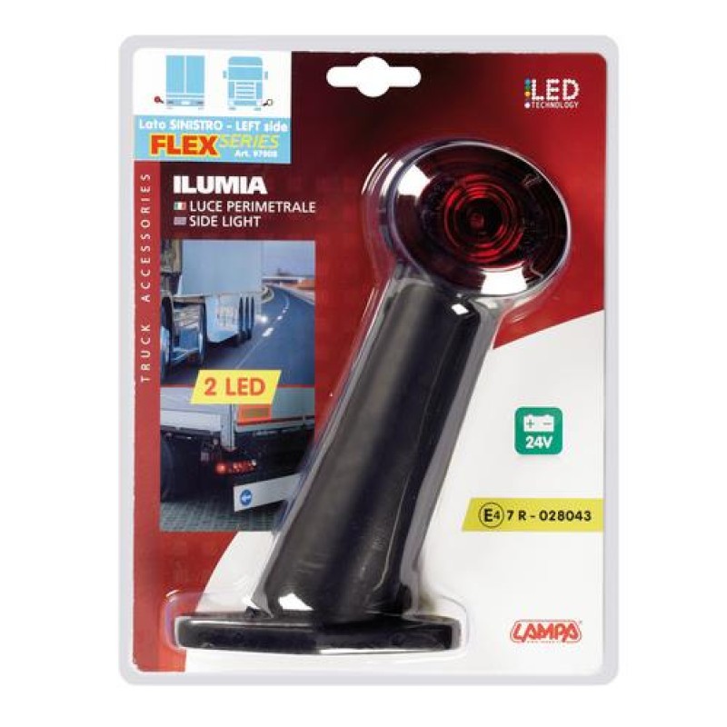 ΦΩΣ ΟΓΚΟΥ ΦΟΡΤΗΓΟΥ ILUMIA FLEX 60° 24V 2LED ΛΕΥΚΟ/ΚΟΚΚΙΝΟ ΑΡΙΣΤΕΡΟ 1ΤΕΜ. - Lampa - L9790.8 ΦΩΣ ΟΓΚΟΥ ΦΟΡΤΗΓΟΥ ILUMIA FLEX 60° 24V 2LED ΛΕΥΚΟ/ΚΟΚΚΙΝΟ ΑΡΙΣΤΕΡΟ 1ΤΕΜ. - Lampa - L9790.8